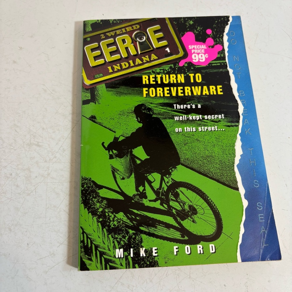 Vintage Eerie Indiana #1 Return to Foreverware by Mike Ford paperback novel